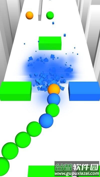 颜色球球蛇形撞击游戏截图3