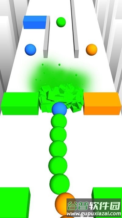 颜色球球蛇形撞击游戏截图4