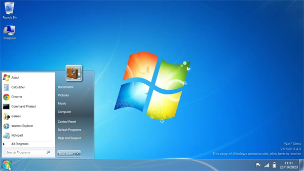 win7模拟器英文版