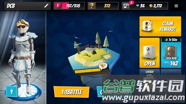 1v1战斗建造战斗模拟游戏截图1