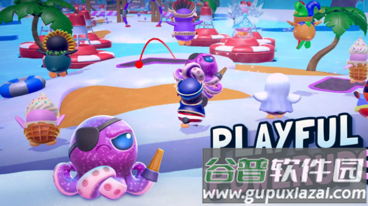 浪漫滑雪萌趣吃鸡游戏(浪漫滑雪：萌趣吃鸡（糖豆人玩法）安装器)