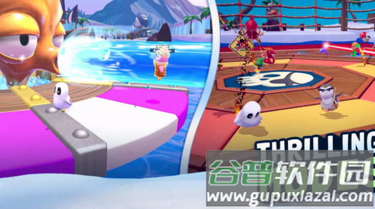 浪漫滑雪萌趣吃鸡游戏(浪漫滑雪：萌趣吃鸡（糖豆人玩法）安装器)截图3