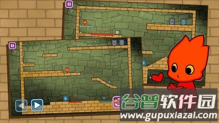 红蓝迷宫大冒险游戏截图1