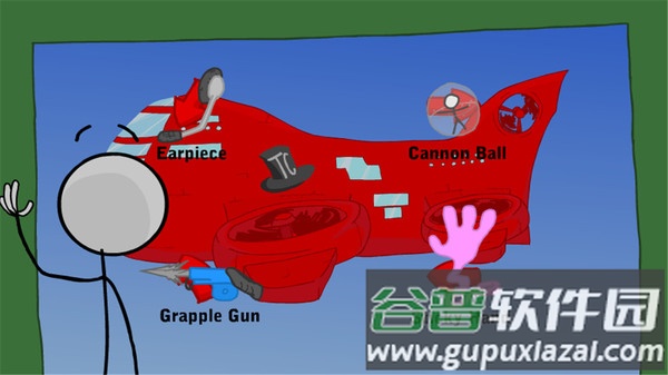 火柴人飞艇逃脱中文版截图3