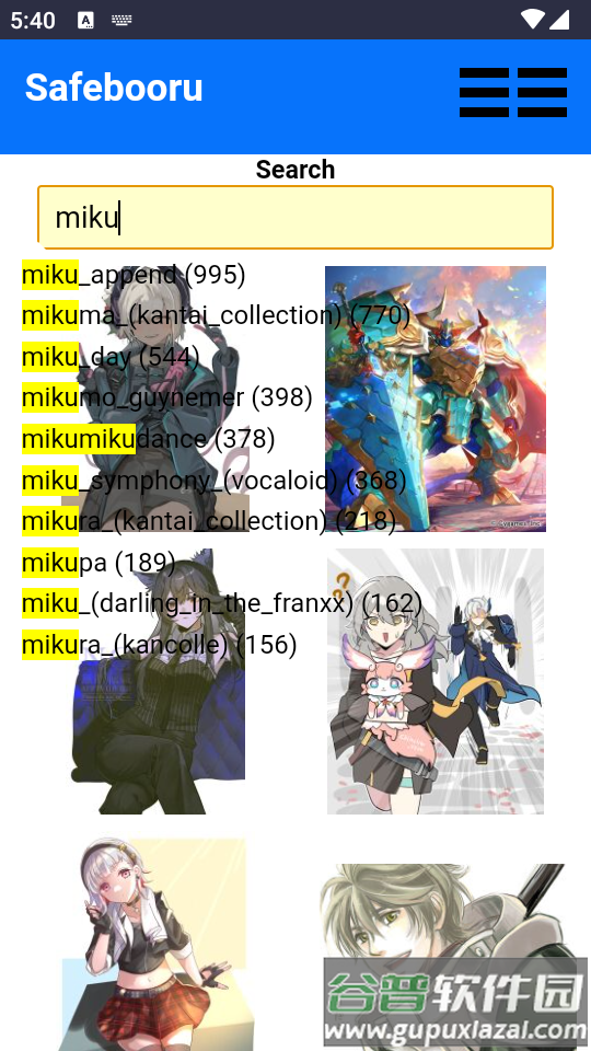 Safebooru插画搜索工具截图3