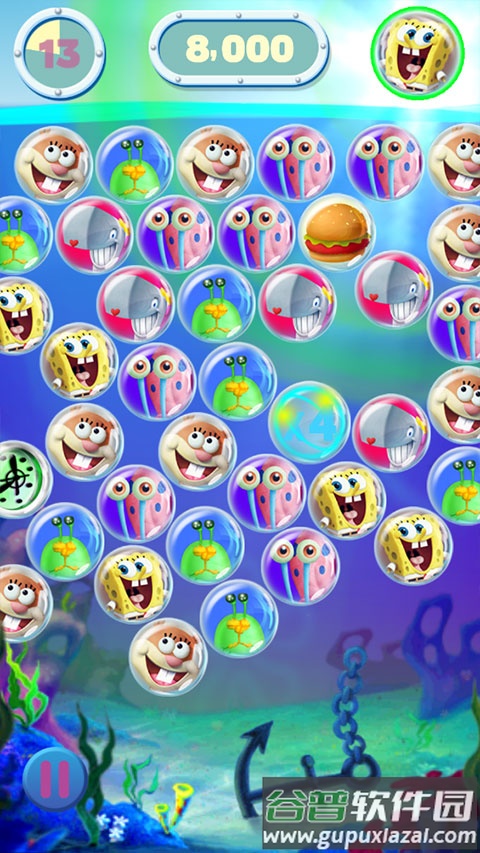 海绵宝宝泡泡派对游戏(Bubble Party)截图2