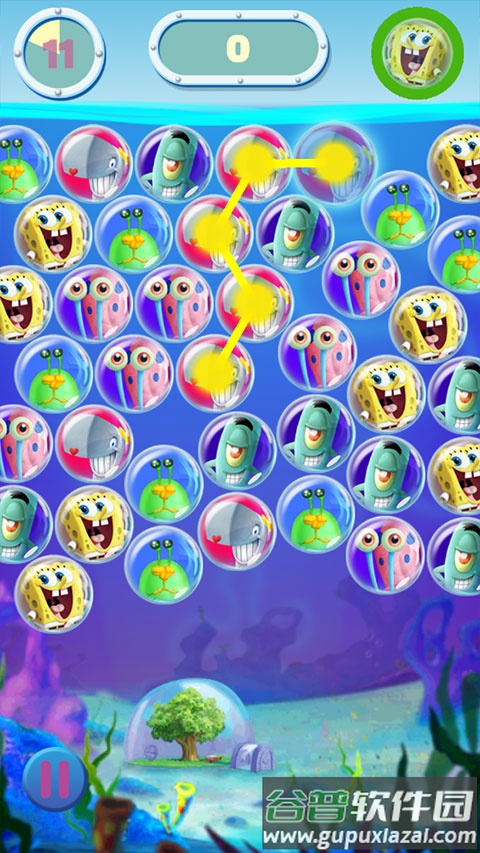 海绵宝宝泡泡派对游戏(Bubble Party)截图3