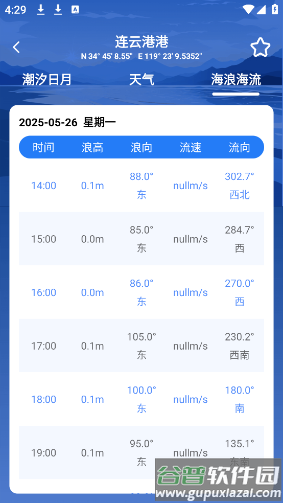 潮汐时间表2025截图1