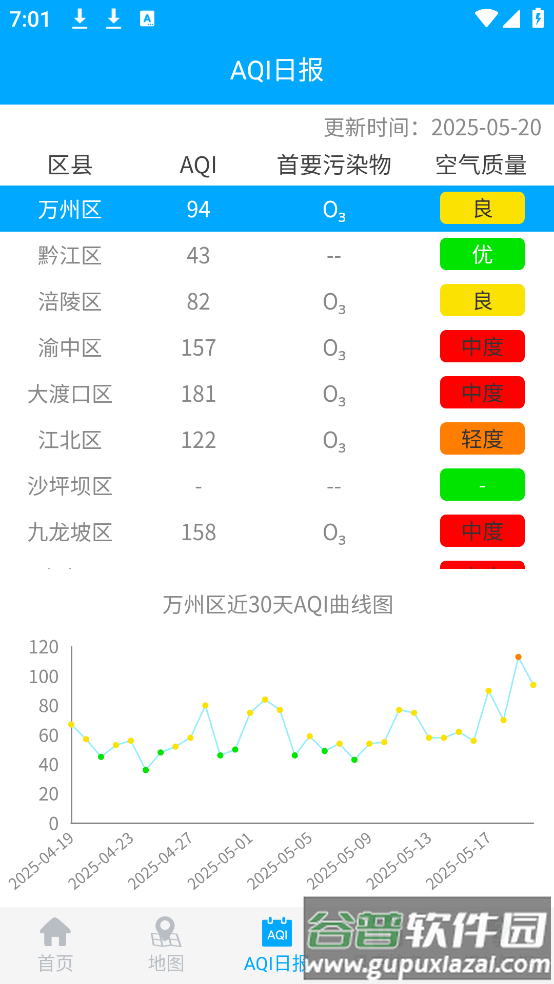 重庆空气质量实时监测查询app