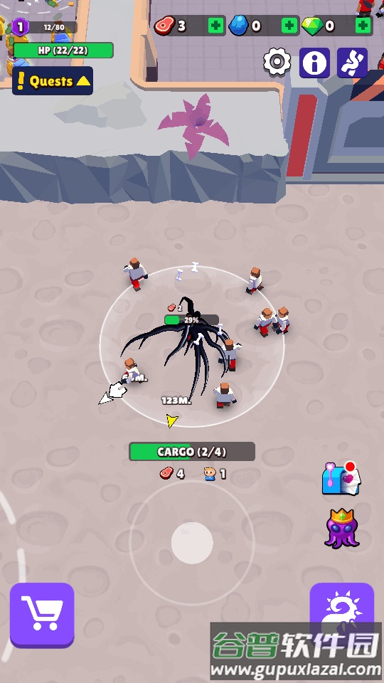 魔幻粒子蜘蛛怪物吞噬游戏(Alien Invasion)截图2