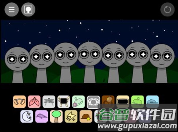 节奏盒子(Sprunki-黑夜模式2)截图1