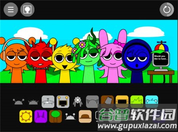 节奏盒子(Sprunki-黑夜模式2)截图2