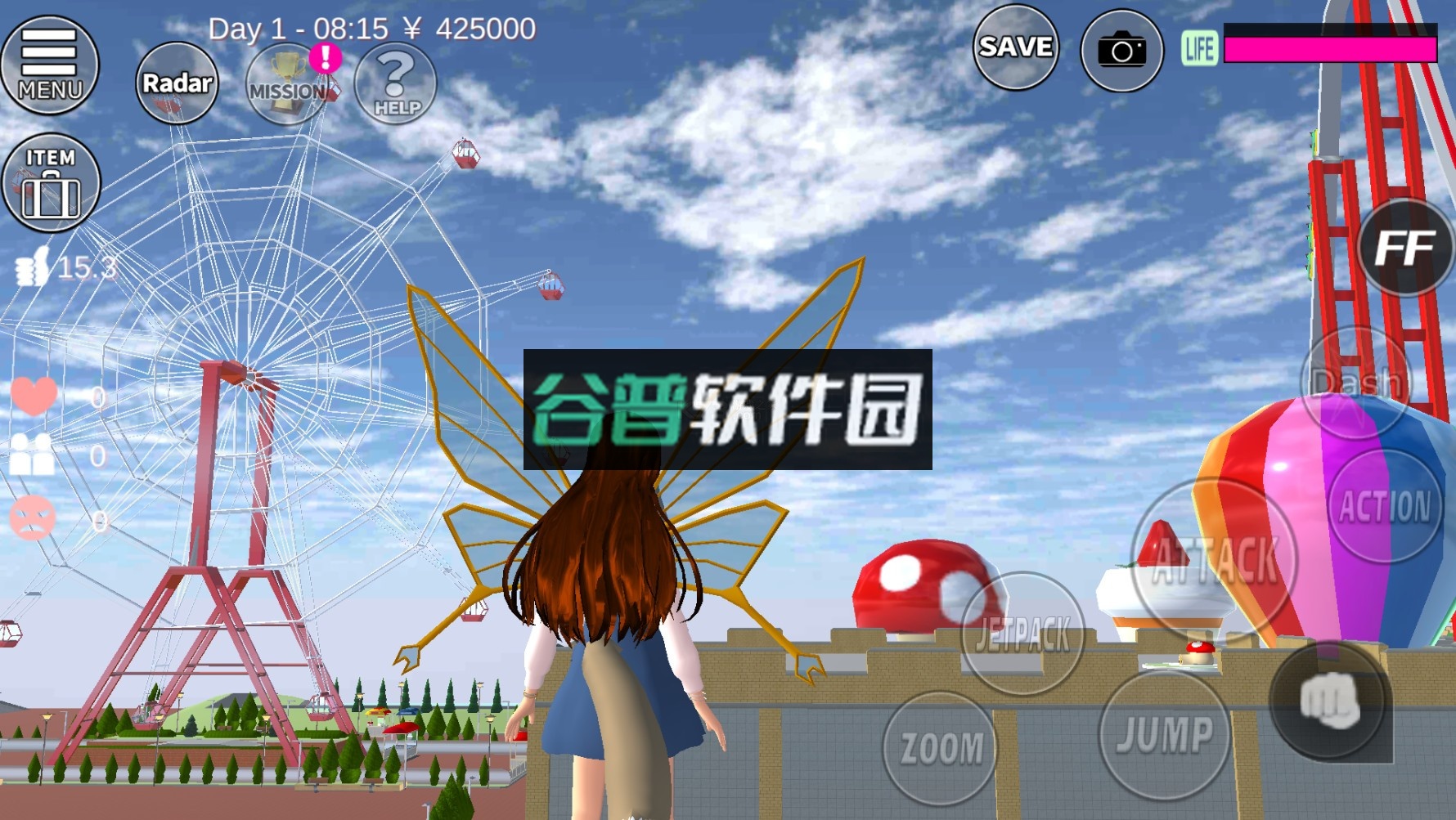 sakuraschooljsi英文版(SAKURA SchoolSimulator)截图7