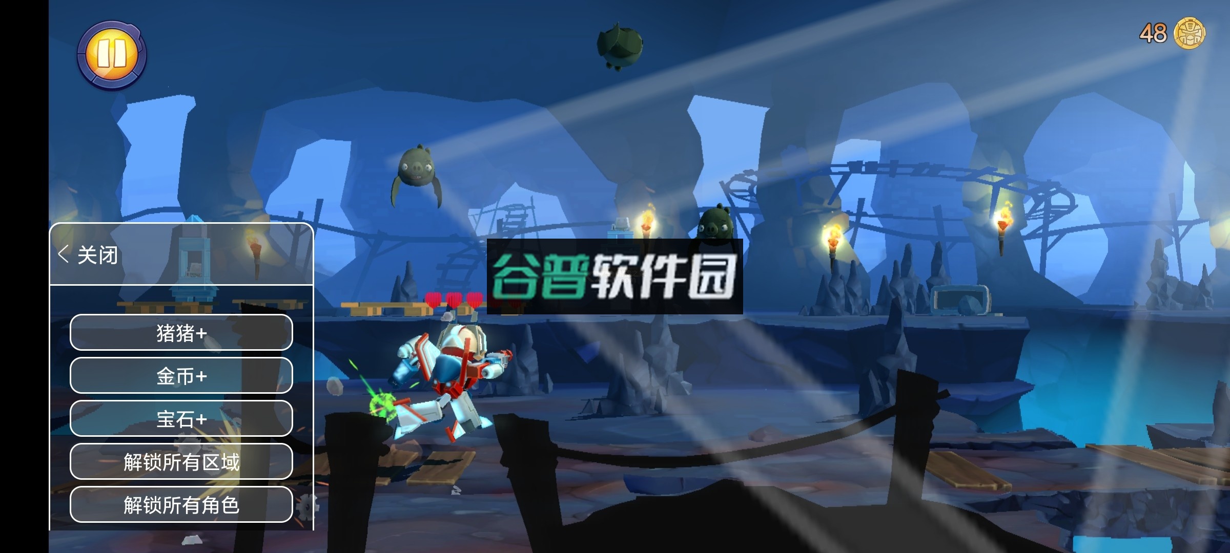 愤怒的小鸟变形金刚内置菜单最新版截图7