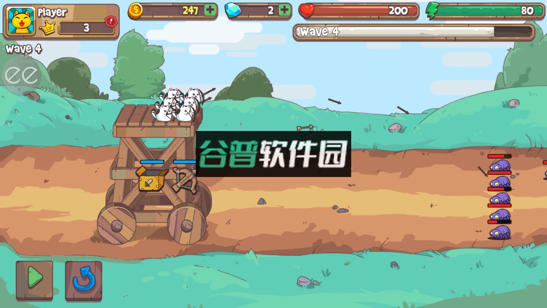 猫咪机器人空闲防御破解版截图2