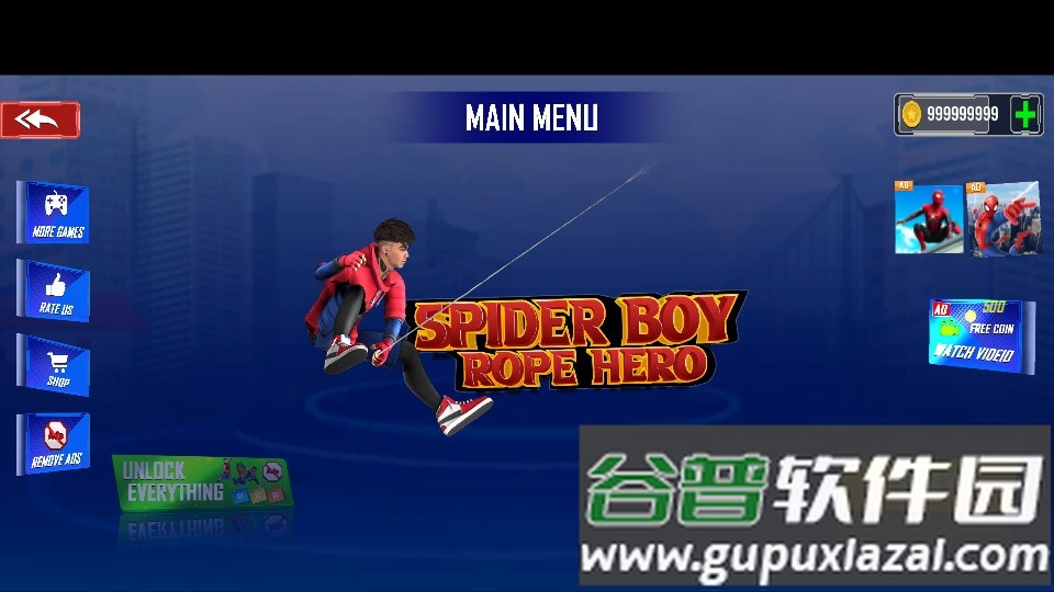 蜘蛛男孩绳索英雄(Spider Boy Rope Hero)截图3