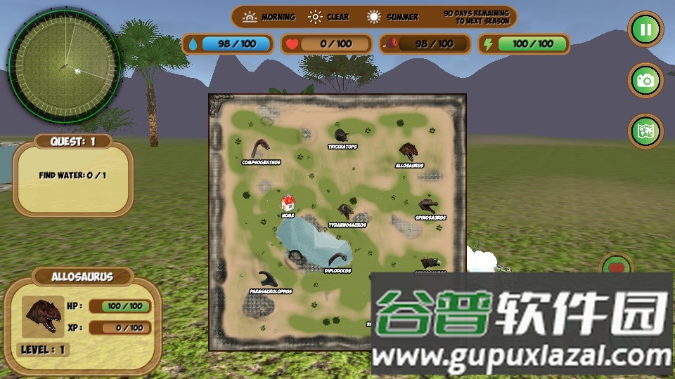 异特龙模拟器(Allosaurus Simulator)截图1