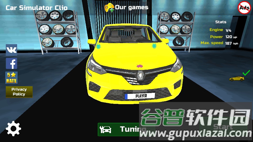 雷诺汽车模拟驾驶手游(Car Simulator Clio)截图4