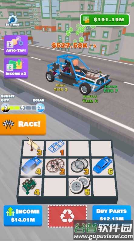 Idle Racer闲置赛车手游截图1