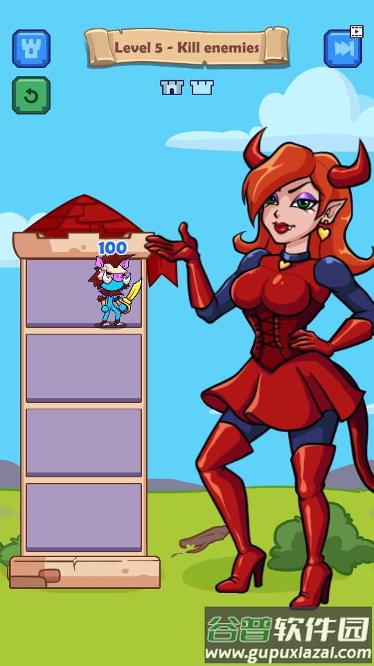 火柴人英雄塔楼战争无限金币(Stick Hero)截图1