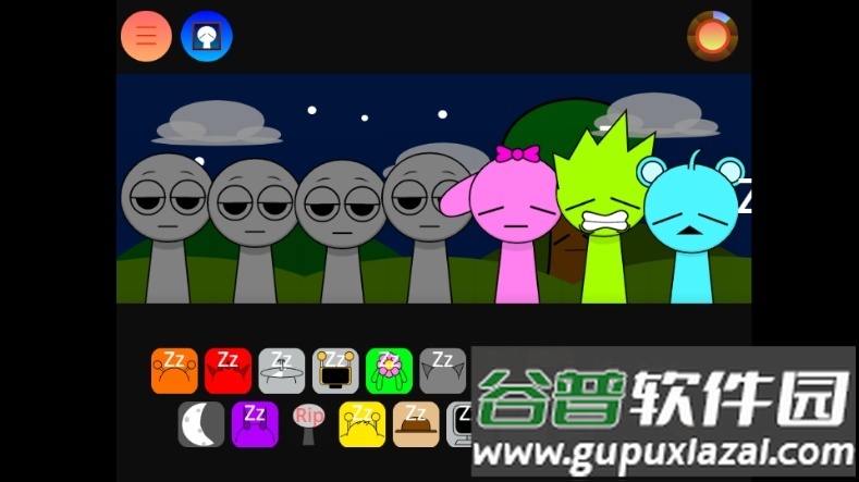 节奏盒子Sprunki夜间版截图1