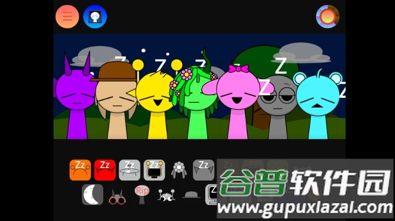 节奏盒子Sprunki夜间版截图2