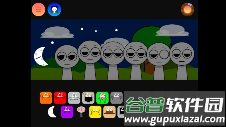 节奏盒子Sprunki夜间版截图3