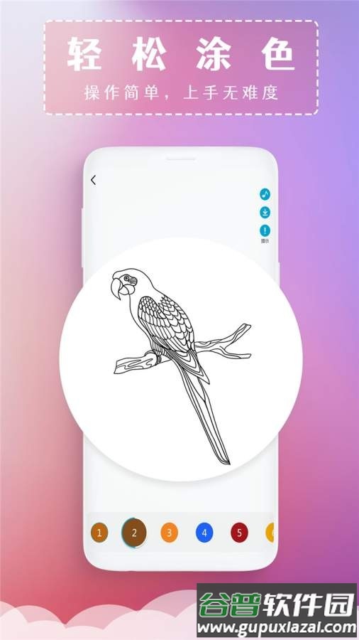 秘密花园数字填色游戏截图3