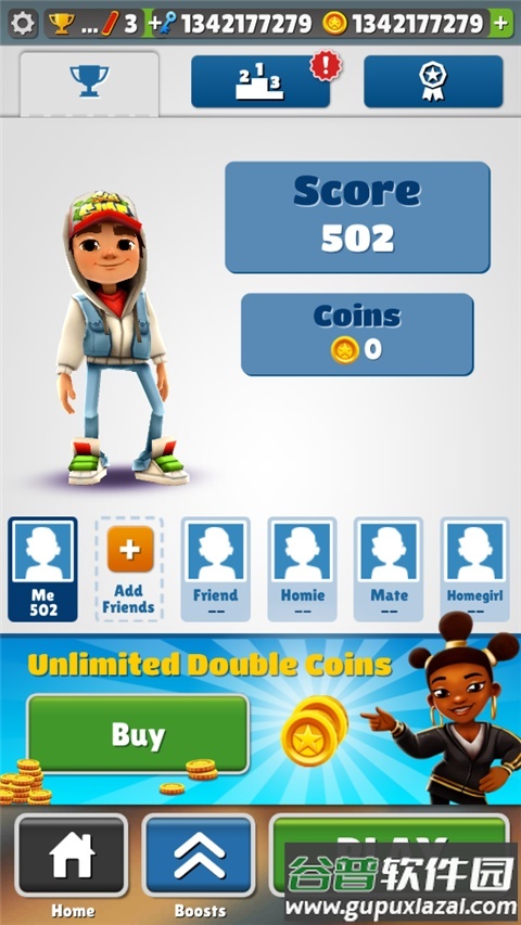 subwaysurf鸡你太美版截图3