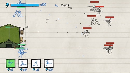 火柴人纸上战争无限金币版截图3