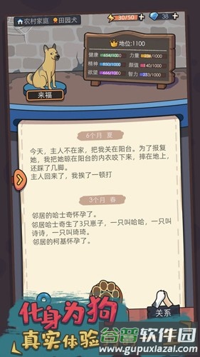 狗生模拟器无广告版截图1