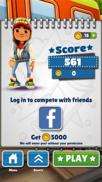 地铁跑酷2012僵尸万圣节截图3