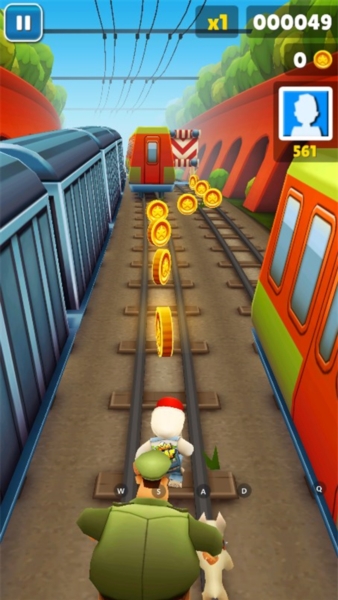 地铁跑酷2012僵尸万圣节截图5