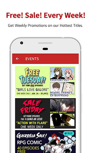 Lezhin漫画app截图1