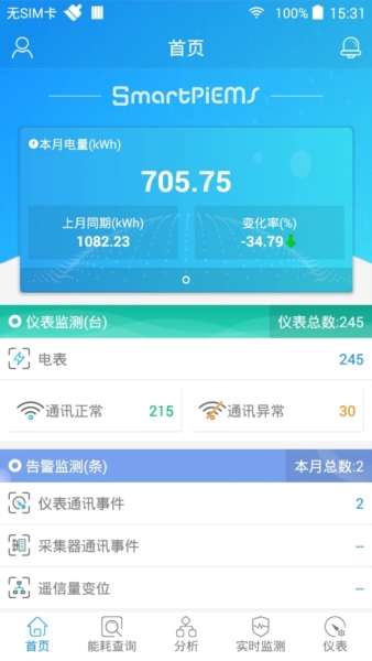 SmartPiEMS能源管理系统截图2
