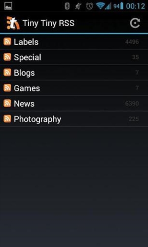 Tiny Tiny RSS app截图1