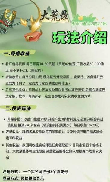 大荒录小程序游戏截图1