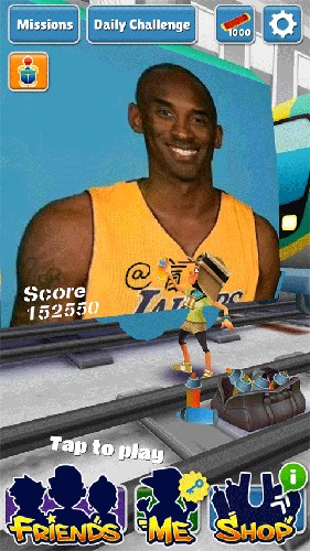 地铁跑酷致敬科比版本截图1