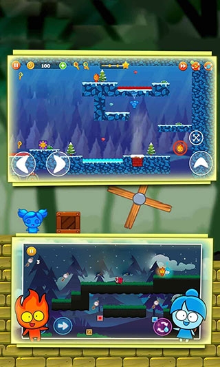 冰火人大逃亡小游戏截图2