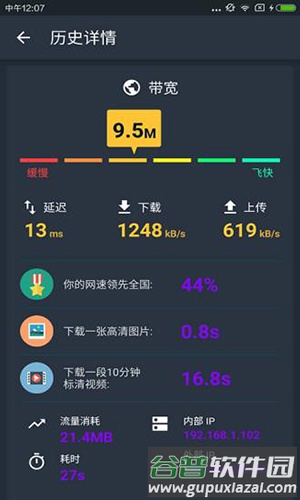 WIFI网速测试工具app截图2