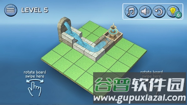 流水喷泉3D拼图截图2
