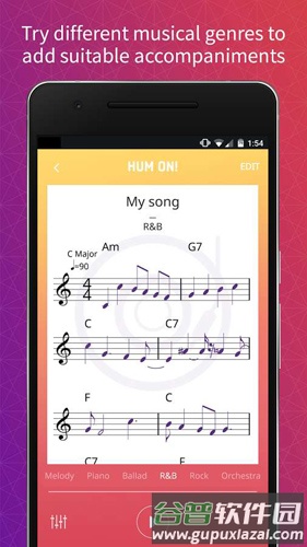 哼歌谱曲hum on软件截图3