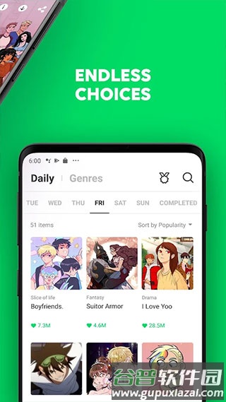 Naver Webtoon app截图4