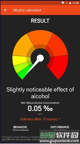 酒精计算器app截图2