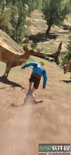 速降赛车手游戏(Downhill Racer)截图1