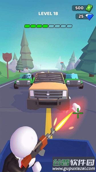 街口枪战游戏下载(Rage Road)截图1