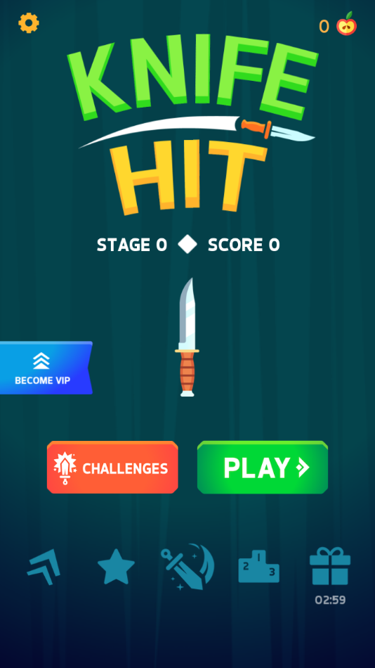 飞刀挑战小游戏下载(Knife Hit)截图2