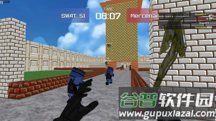 我的世界csgo整合包下载(Advanced blocky combat swat v1)截图2
