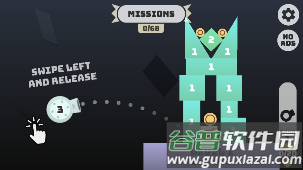 炮轰数字山游戏截图1