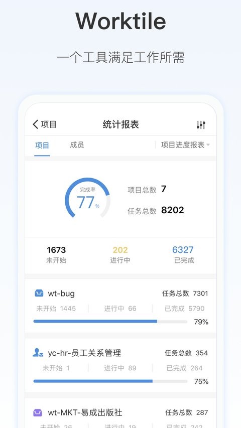 worktile免费版截图1